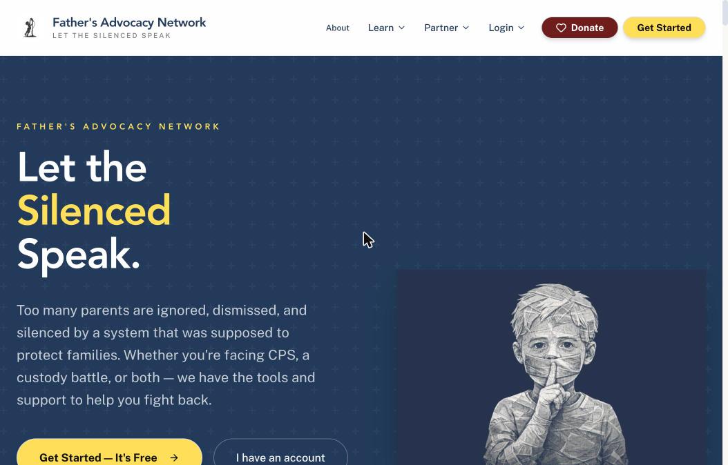 Father's Advocacy Network website